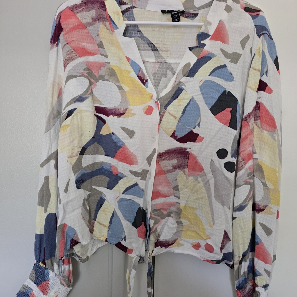 Colorful Abstract Women's Top